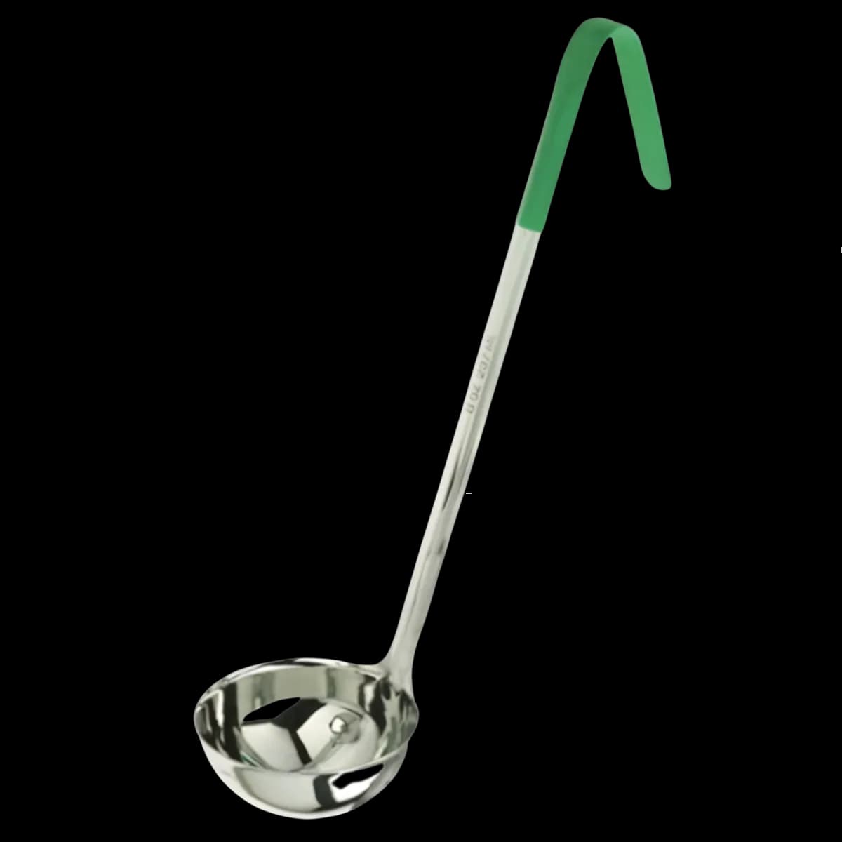 Cucharón P servir 1/2 OZ ai/plastico VERDE(1 pza), cucharon servir, se vende en caja de 12