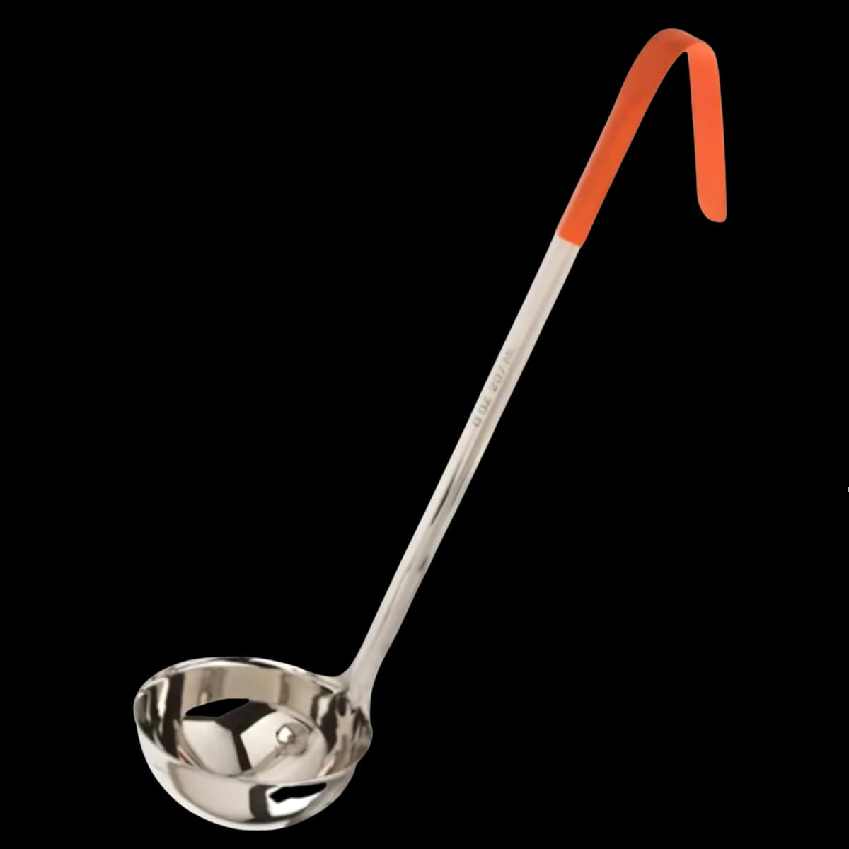Cucharón P servir 8 OZ ai/plastico naranja (1 pza), cucharon servir, se vende en caja de 12