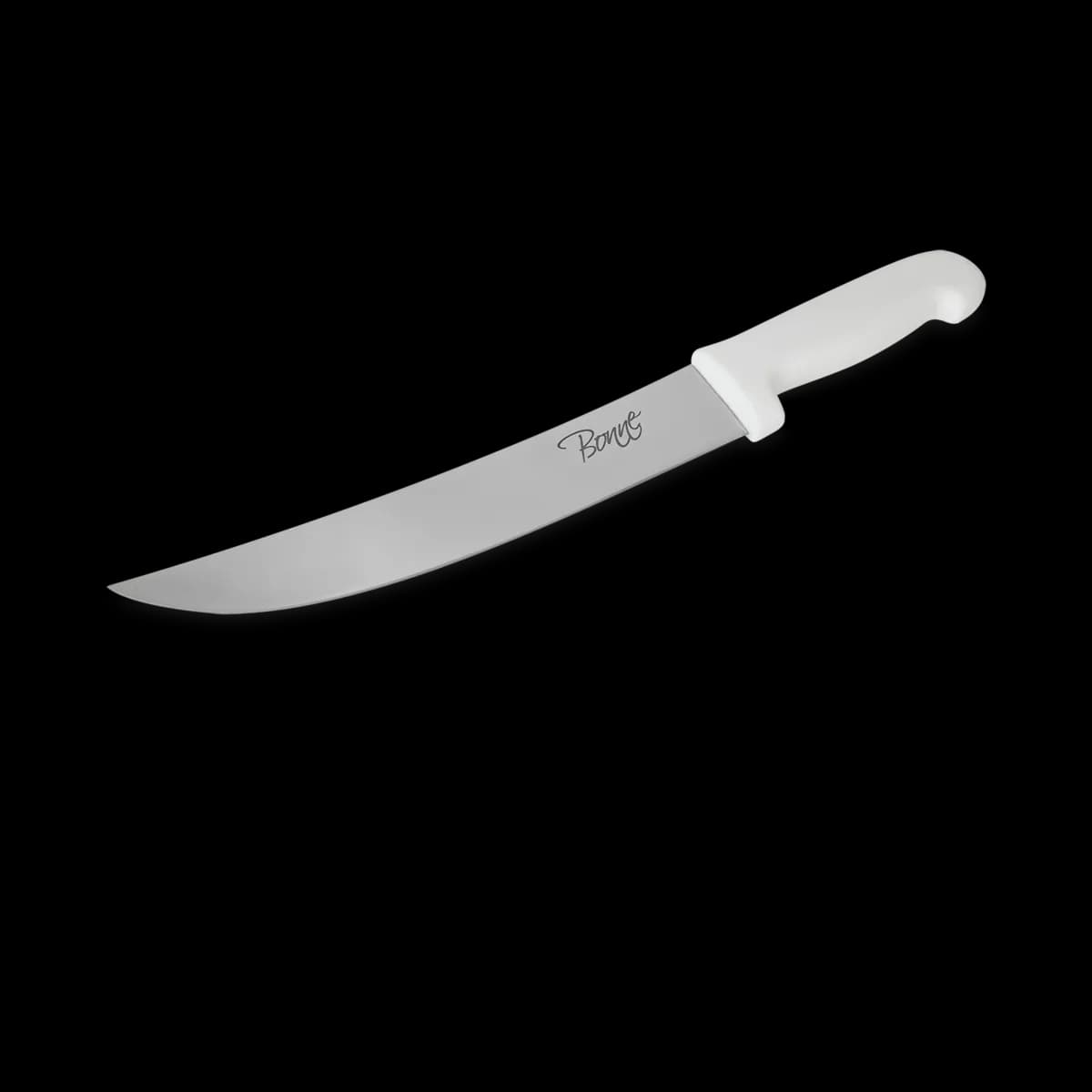 Cuchillo bistecero curvo de 12", cuchillos carniceros, se vende en caja de 12