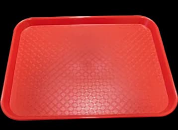 Charola de servicio PP 12*16" roja, charola de servicio, se vende en caja de 24