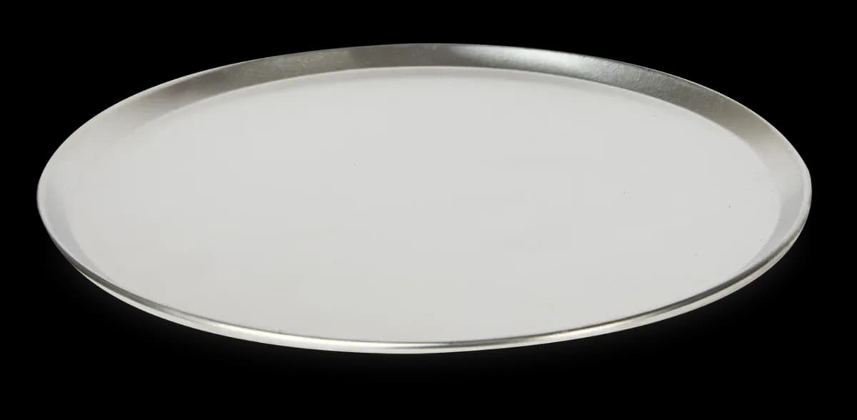 Charola aluminio red pizza con borde 8", charola pizza, se vende en caja de 12