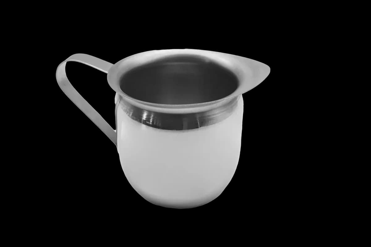 Cremera de acero inox 8 OZ, cremeras, se vende en caja de 12