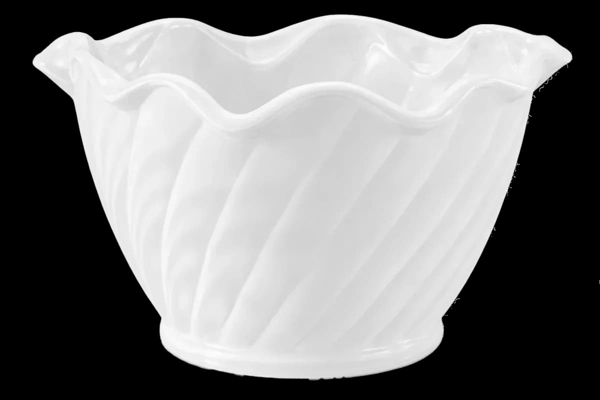 Copa para aderezo policarbonato blanca 5.5 Oz, copa postre, se vende en caja de 105