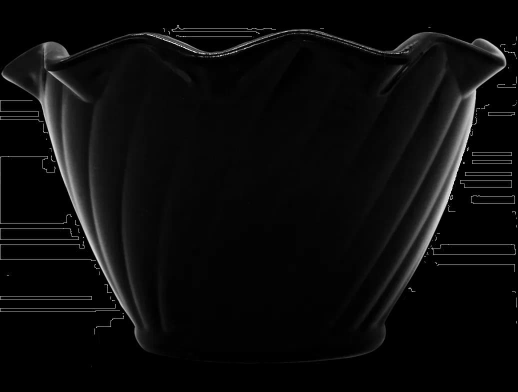 Copa para aderezo policarbonato negra 5.5 Oz, copa postre, se vende en caja de 105