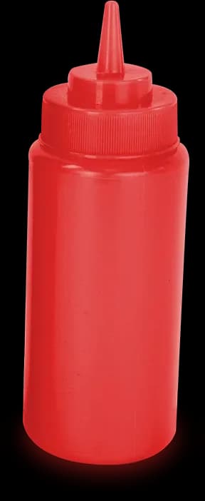 Bote recipiente P aderezo rojo 12 oz, bote aderezo, se vende en caja de 155