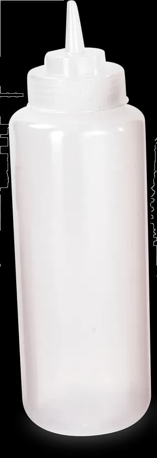 Bote recipiente P aderezo transparente 32 Oz, bote aderezo, se vende en caja de 64