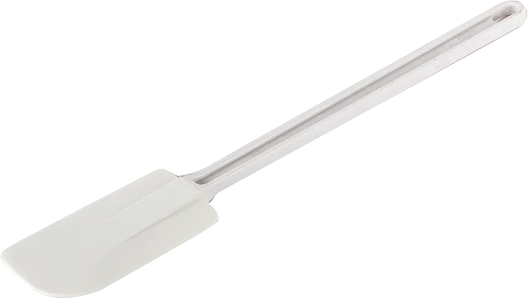 Espátula miserable de plástico 16" mango blanco, espatula panadera, se vende en caja de 12