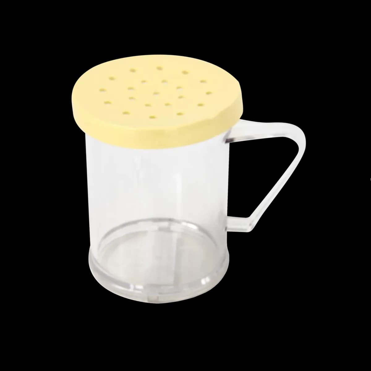 Espolvoreador de policarbonato para queso color: amarillo, espolvoreadores, se vende en caja de 12