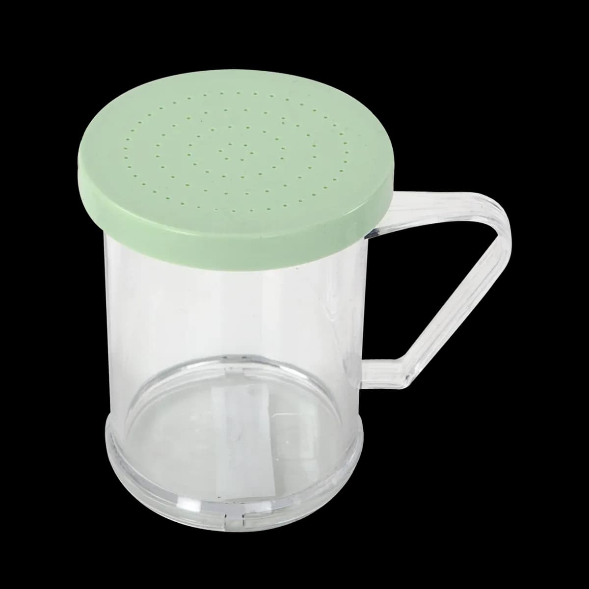 Espolvoreador de policarbonato para grano fino color: verde, espolvoreadores, se vende en caja de 12