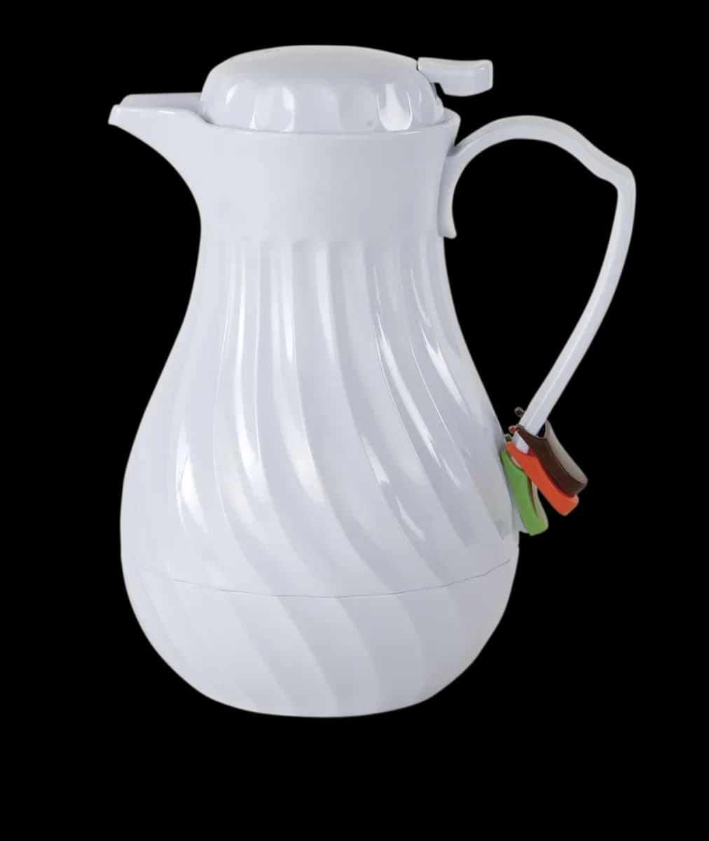Jarra termica blanca 42 OZ 1.1L, jarras ai, se vende en caja de 12