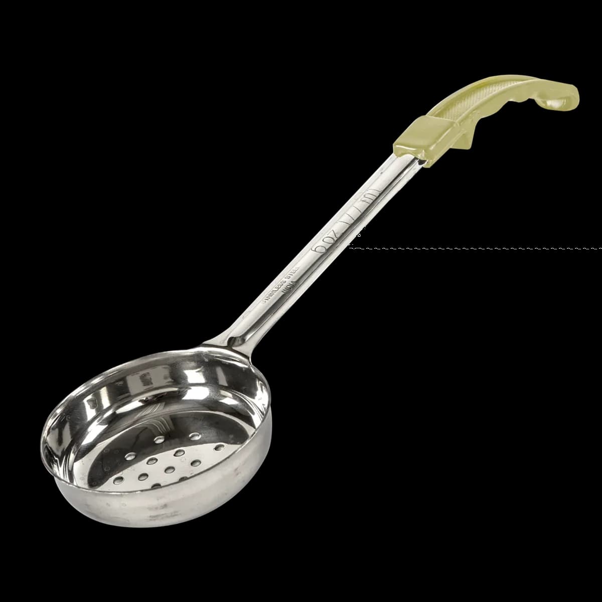 Cuchara para servir AI beige 3 OZ perf (p/lt), porcionadores, se vende en caja de 12