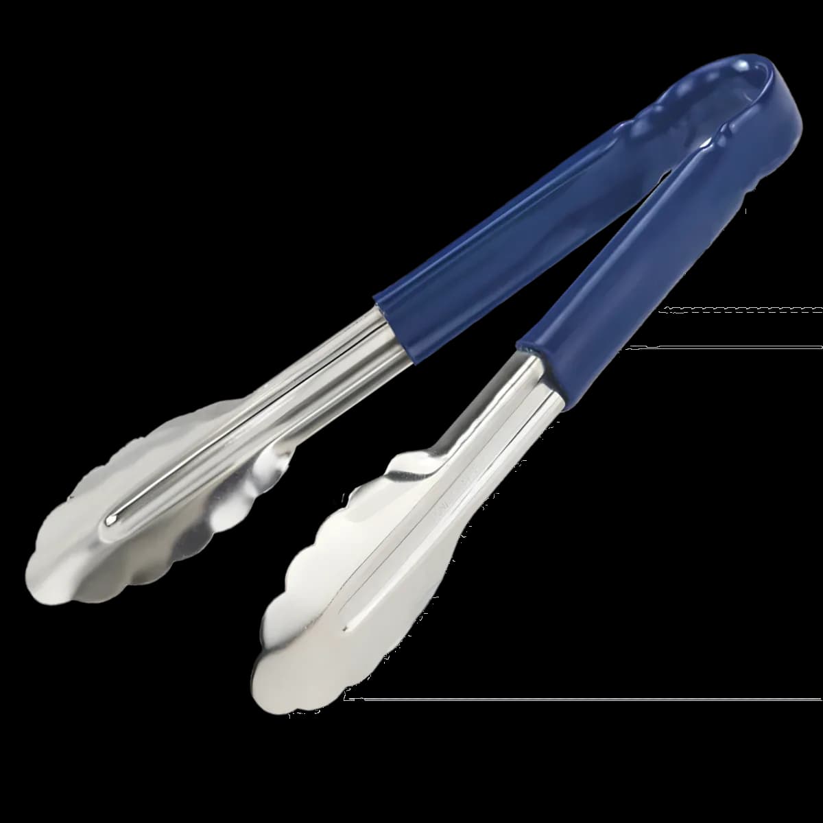 Pinza acero inox cubierta plástico 9" azul, pinzas, se vende en caja de 12