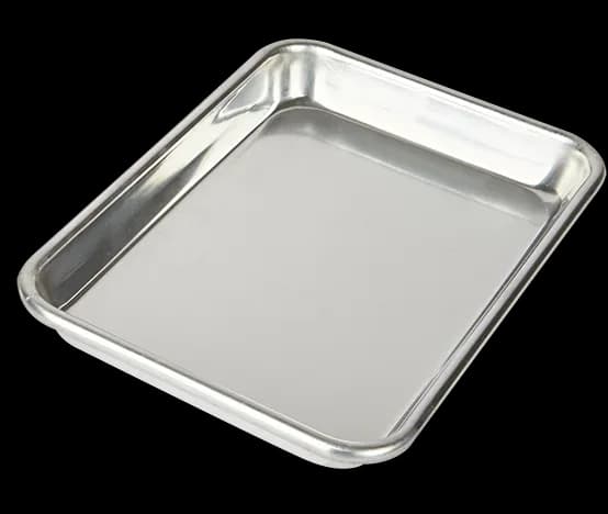 Charola aluminio panadera 23X33, charolas al, se vende en caja de 24