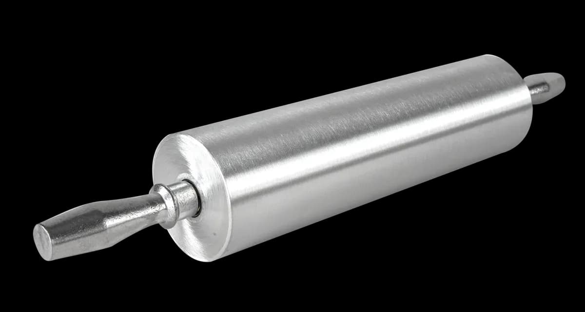 Rodillo liso para amasar aluminio 13", rodillos, se vende en caja de 3