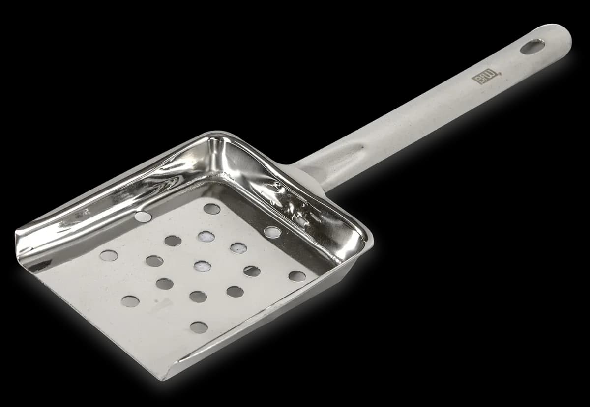 Pala espátula para papas de acero inoxidable, pala papas, se vende en caja de 10