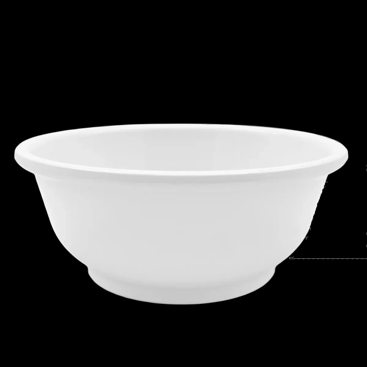 Plato para cereal melamina 333ML (12.5 CM X 5.5 CM), blanco, melamina economica, se vende en caja de 180