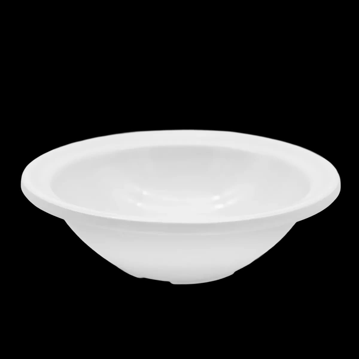 Plato para cereal melamina 379 ML (15.2 CM X 4.2 cm),blanco, melamina economica, se vende en caja de 120