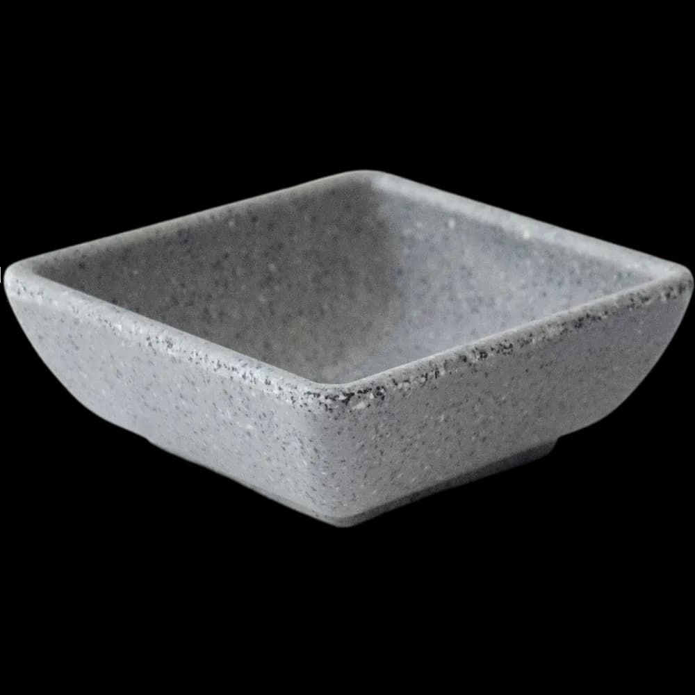 Salsera 7X7 CM de melamina gray granite, melamina economica, se vende en caja de 144