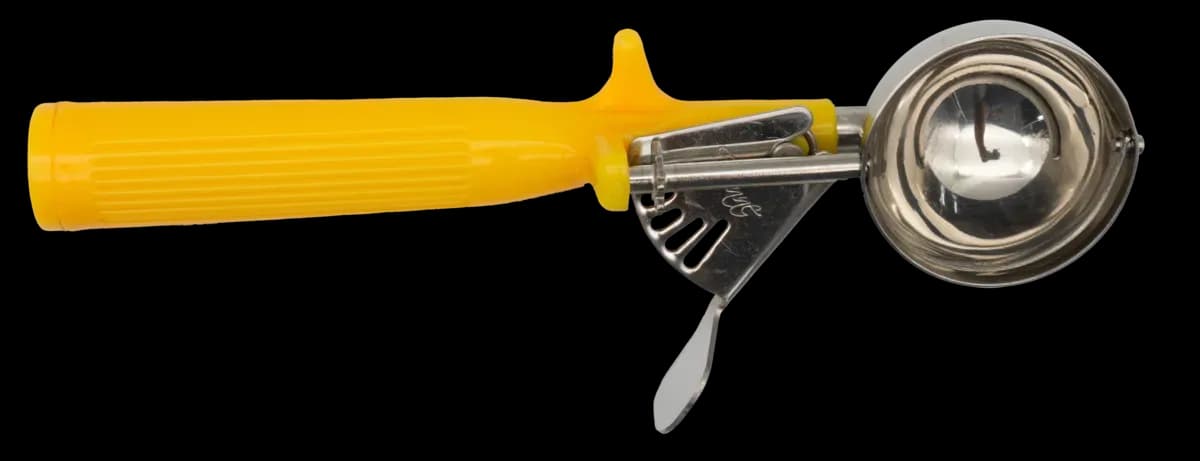 Porcionador reforzad 20(P/LT) amarillo 1 5/8 Oz 7/32 tazas, porcionadores, se vende en caja de 12