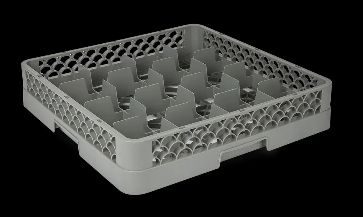 Rack p/vasos 50*50CMS 16 comp, rack lavaplatos, se vende en caja de 6