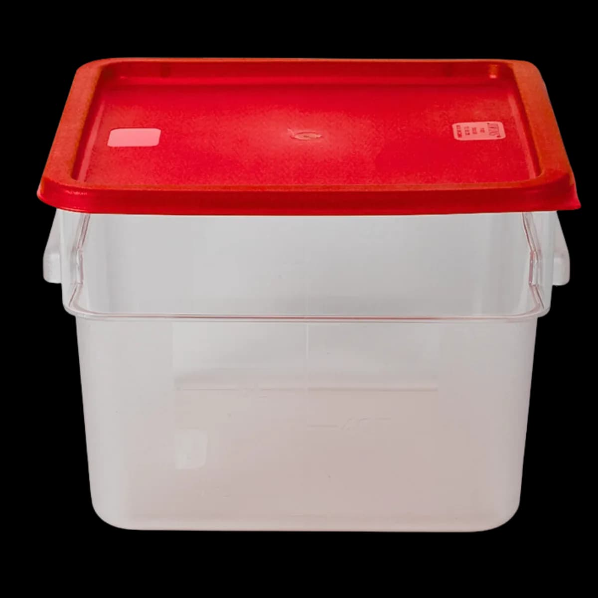 Contenedor PC cuadrado 2L compatible C, contenedores, se vende en caja de 12