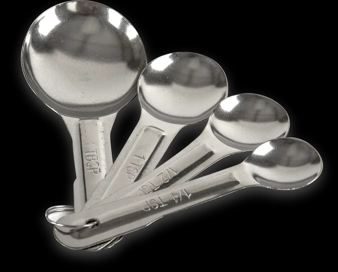 Cucharas medidoras 4 pzas ligeras AI, tazas medidoras, se vende en caja de 12