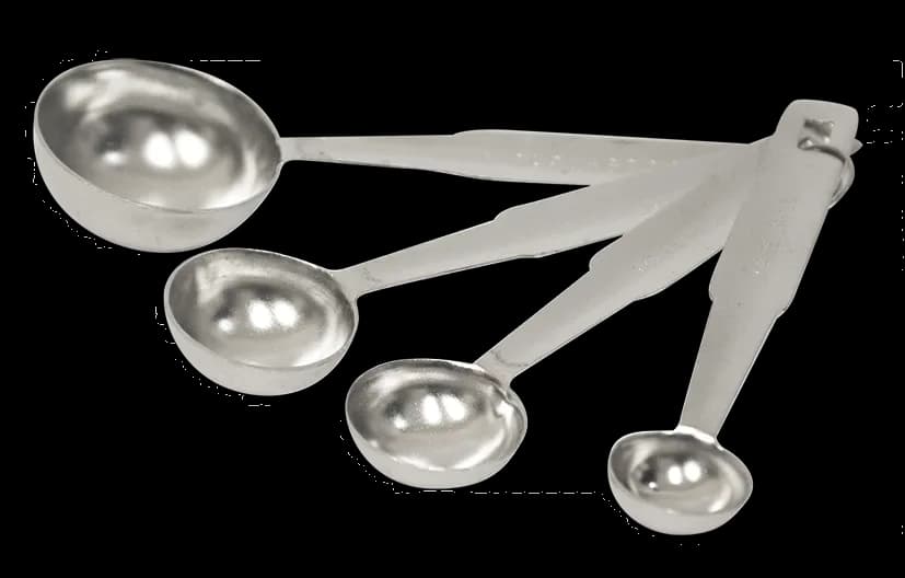 Cucharas medidoras 4 pzas pesadas AI, tazas medidoras, se vende en caja de 12
