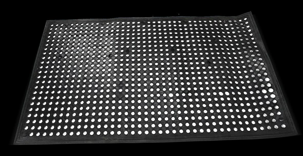 Tapete antifatiga hule negro 90 X 90 CM, tapete antifatiga, se vende en caja de 1