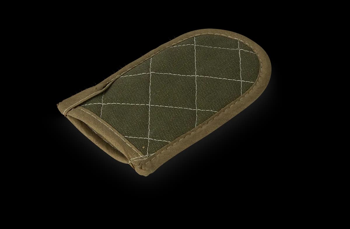 Funda para mango de sarten verde (hasta 126 C), fundas, se vende en caja de 12