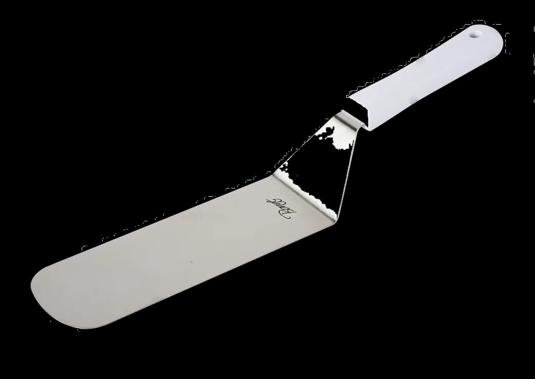 Volteador para pizza (8" X 3") AI, mango nylon, espatulas, se vende en caja de 12