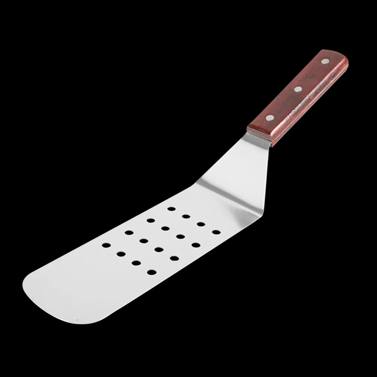 Volteador de pizza perforada 8", espatulas, se vende en caja de 12