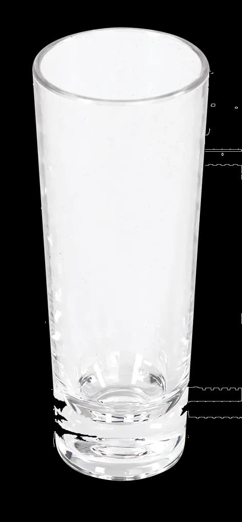 Vaso tequilero policarbonato, pc linea bar, se vende en caja de 112