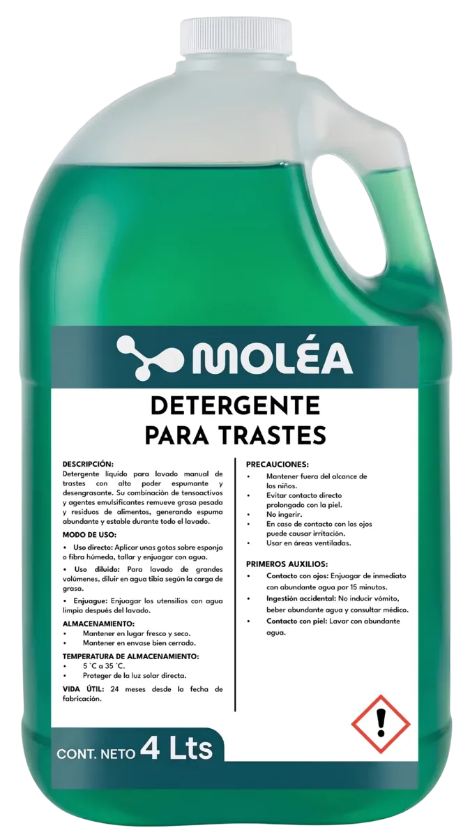Detergente para trastes, quimicos limpieza, se vende en caja de 3