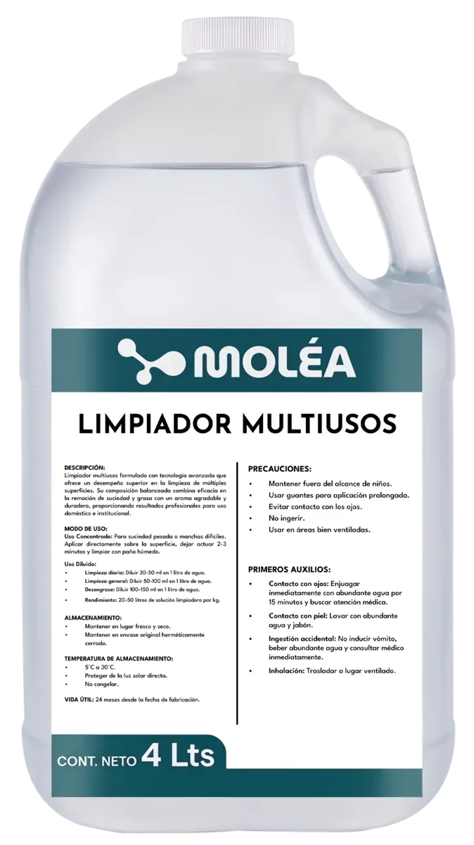 Limpiador multiusos, quimicos limpieza, se vende en caja de 3