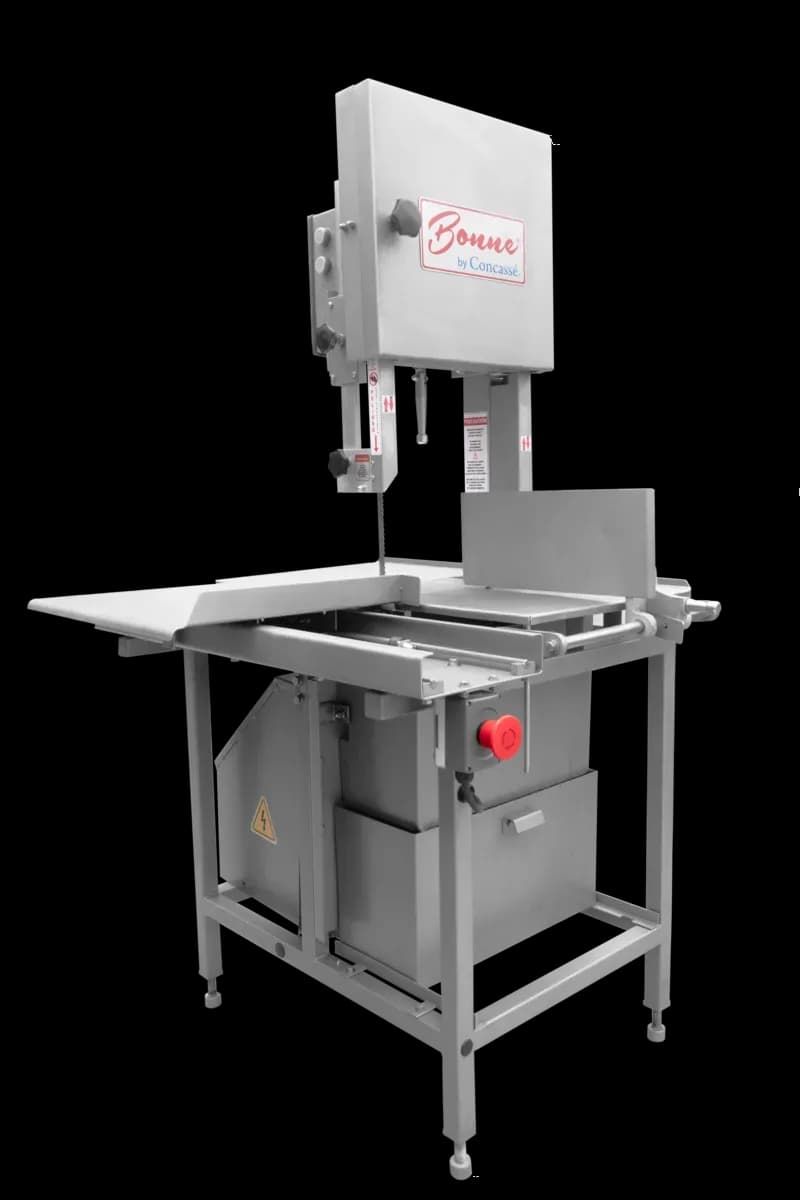 Sierra de carne acero inox plus 295 cms tubular 3HP 3F 220V, sierras, se vende en caja de 1