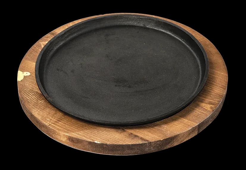 Comal para carne redondo ( 23 cms ) acero al carbón, comales, se vende en caja de 10