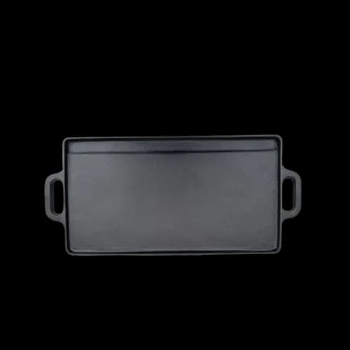 Plancha y grill 20 X 9" (50 X 23 CM) hierro fundido pre-sazonado, comales, se vende en caja de 4