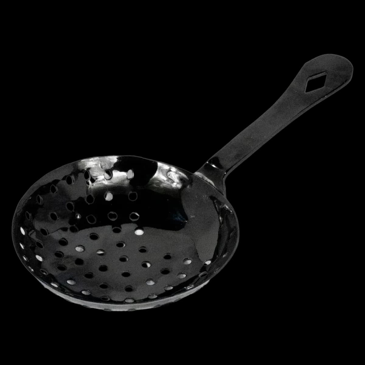 Colador de bebidas AI julep 16 cm negro acero inoxidable, colador, se vende en caja de 12