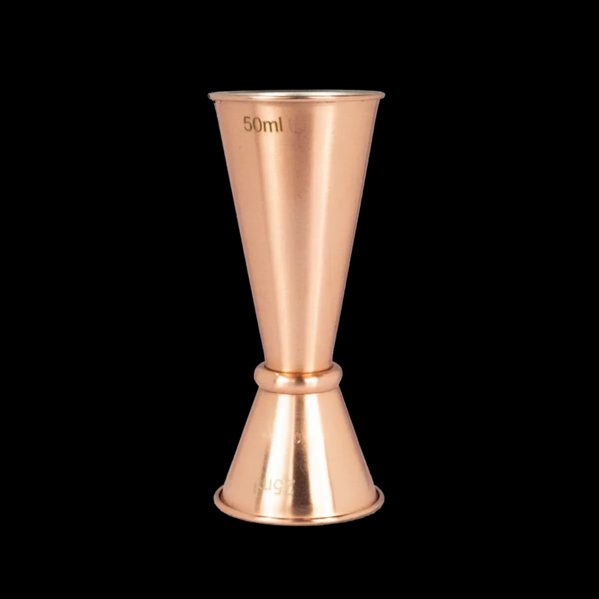 Jigger 25/50 ml tipo japones cobrizado acero inoxidable, jigger, se vende en caja de 12