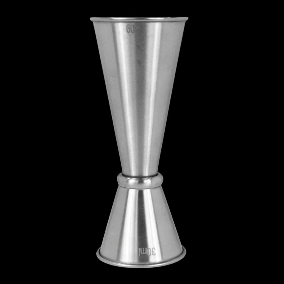 Jigger 30/60 ml tipo japones satinado acero inoxidable, jigger, se vende en caja de 12