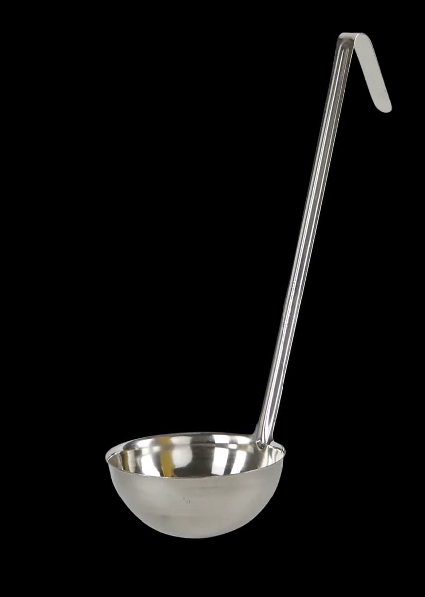 Cucharón para servir 8 OZ acero inox (1 sola pieza), cucharon servir, se vende en caja de 12