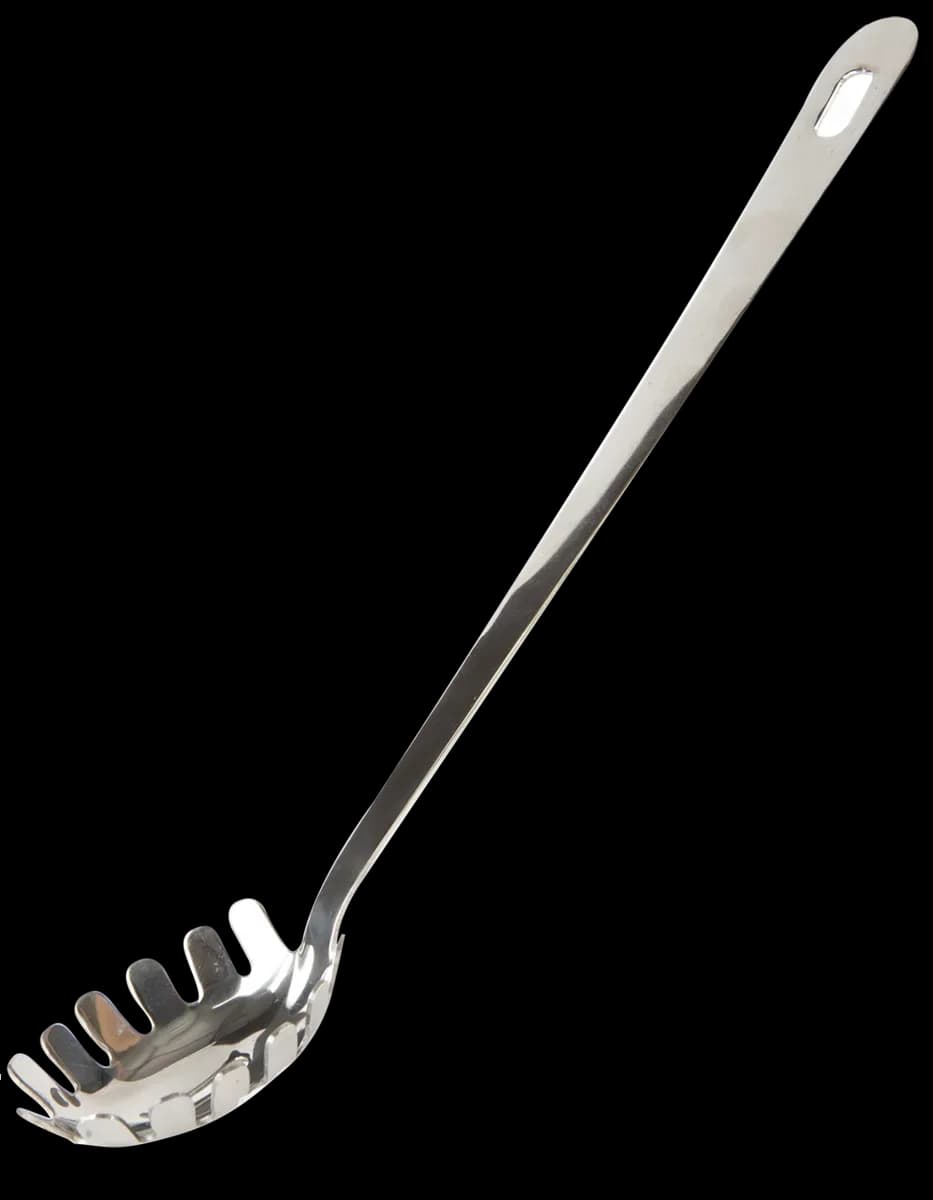 Cuchara para espagueti 9" acero inoxidable, cuchara espagueti, se vende en caja de 12