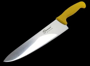 Cuchillo chef 8" amarillo, cuchillo chef, se vende en caja de 12