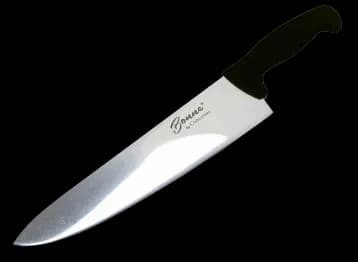 Cuchillo chef 8" negro, cuchillo chef, se vende en caja de 12