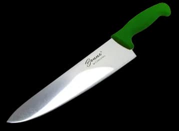 Cuchillo chef 8" verde, cuchillo chef, se vende en caja de 12