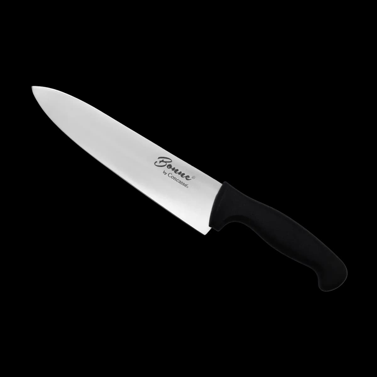 Cuchillo chef 10" negro, cuchillo chef, se vende en caja de 12