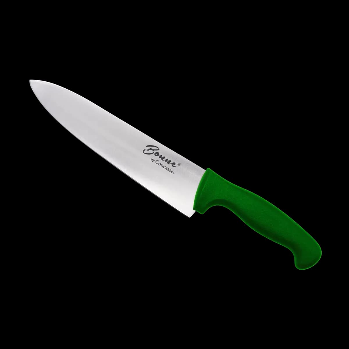 Cuchillo chef 10" verde, cuchillo chef, se vende en caja de 12