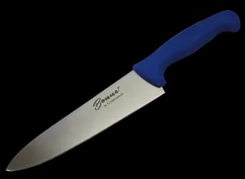 Cuchillo chef 12" azul, cuchillo chef, se vende en caja de 12