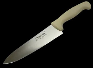 Cuchillo chef 12" beige, cuchillo chef, se vende en caja de 12