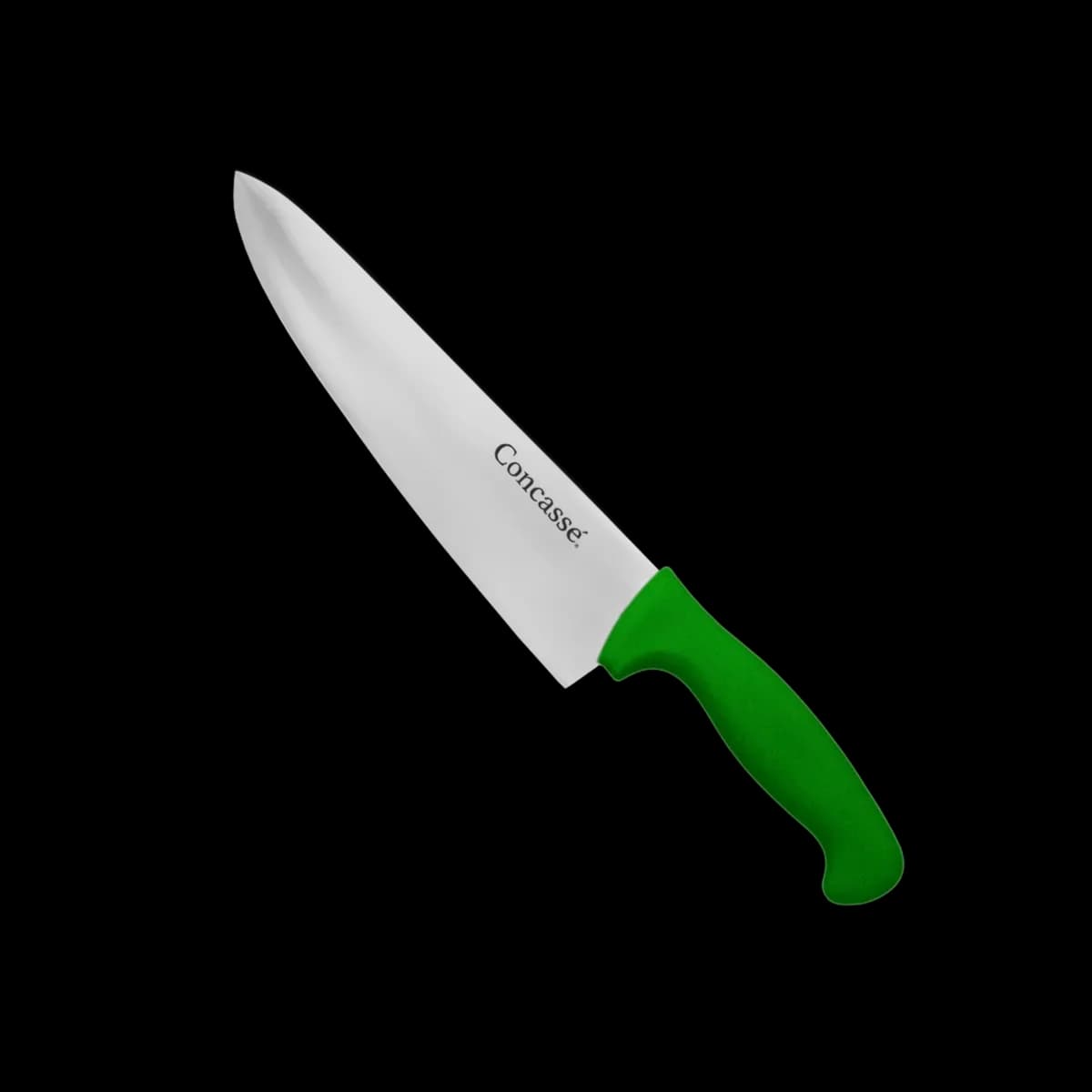 Cuchillo chef premium concasse 10" verde, cuchillo chef, se vende en caja de 12